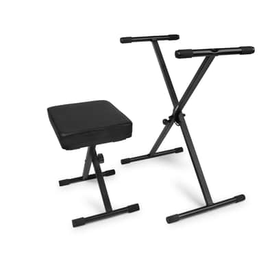 Gator Frameworks Compact and Folding Keyboard Bench and X-Stand Set; (GFW-KEYBENCH-SET) image 7