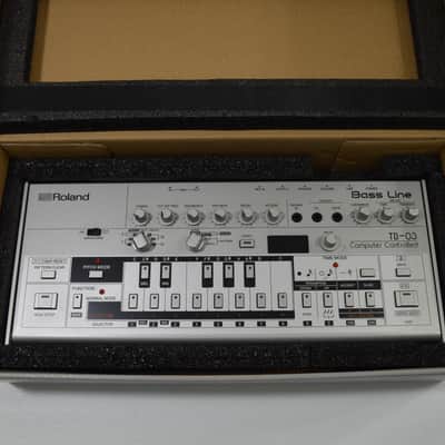 Roland TB-03 Boutique Series Synthesizer Module Bass Line Synthesizer 2016 - Present - Silver