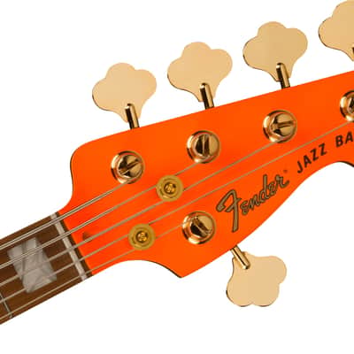 FENDER - MonoNeon Jazz Bass V Maple Fingerboard Neon Yellow - 0149400386 image 5