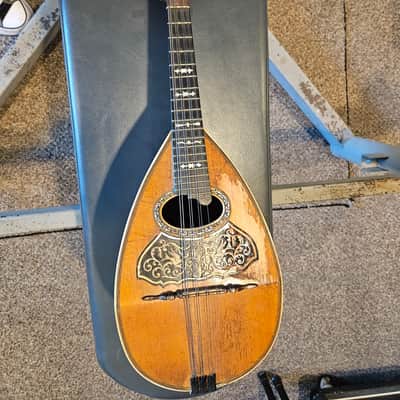 Vintage Favilla Brothers Bowl Back Mandolin circa 1912 w/original case image 11
