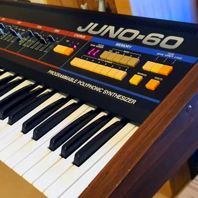 Roland Juno-60 61-Key Polyphonic Synthesizer β
RARE from Β΄80sβ
Synthesizer / Keyboard β
Cleaned & Full Checked image 3