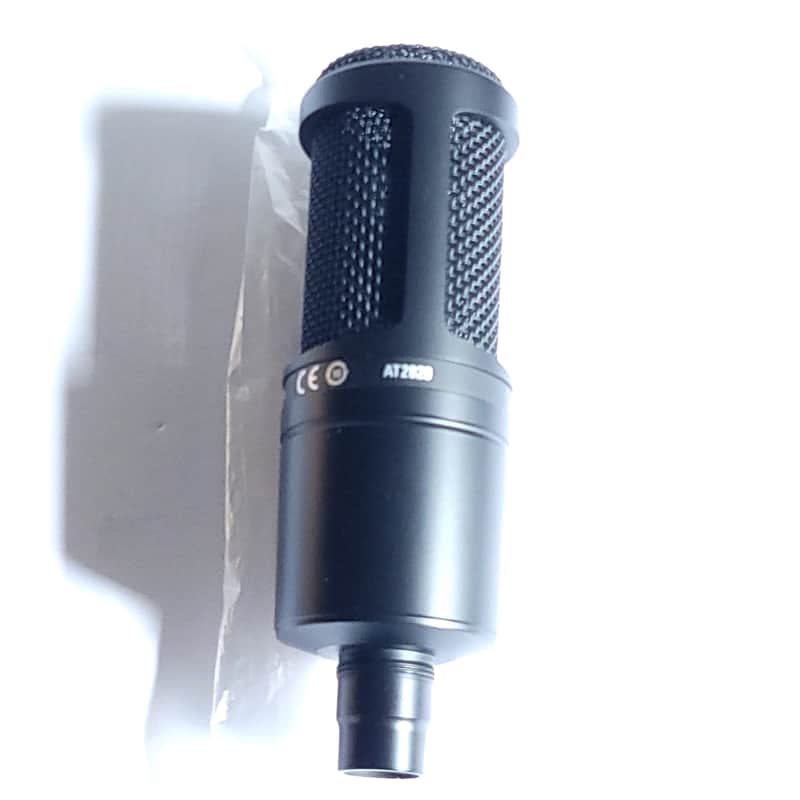 Audio-Technica AT2020 Large Diaphragm Cardioid Condenser Microphone 2010s - Black image 1