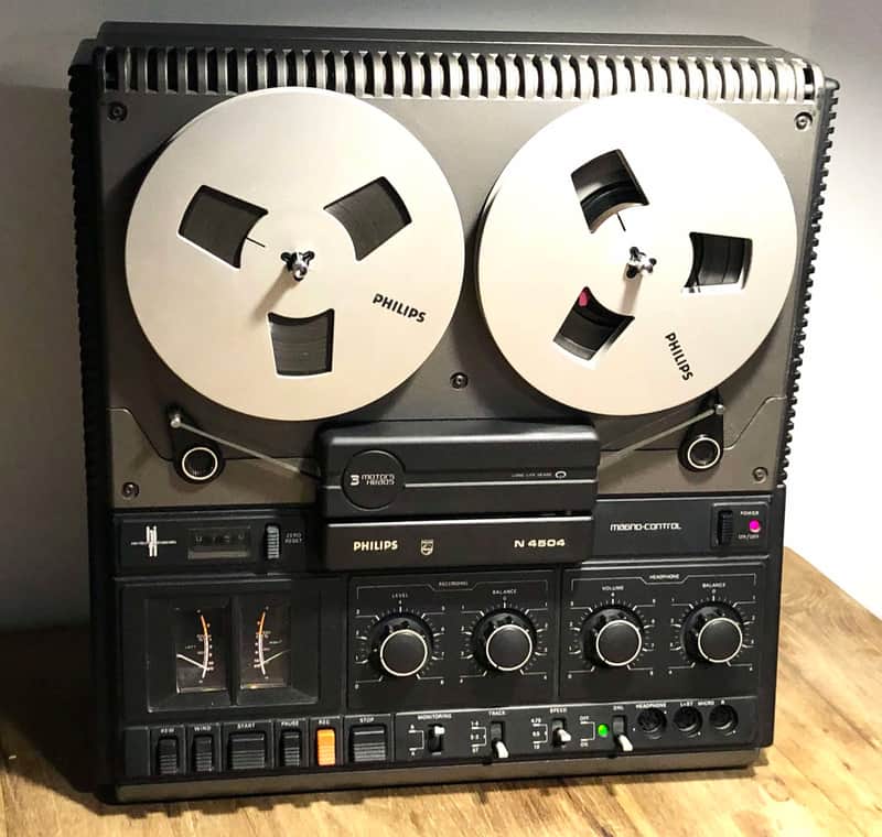 Philips N4504 Stereo Reel-to-Reel Tape Recorder Serviced & Tested image 1