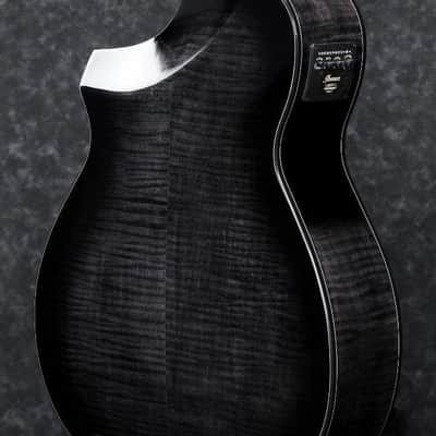 Ibanez Exotic Wood AEWC400TKS Acoustic Electric Cutaway Flamed Maple Guitar image 3