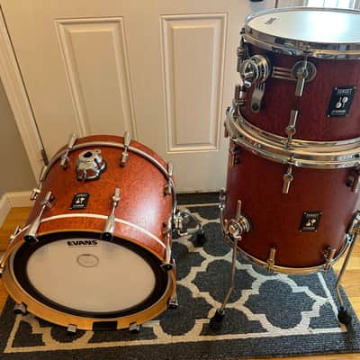 Sonor made in Germany Sunset beech limited edition 3 pc drum set + bags and extras image 9