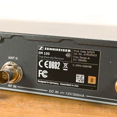 Sennheiser ew 100 G3 Bodypack Wireless System - A Range NO POWER SUPPLY CG01YPJ image 8