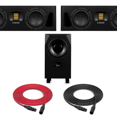 Adam Professional Audio A44H Dual 4" Active 2-Way Nearfield Studio Monitor Kit w/ Subwoofer (Pair) image 1
