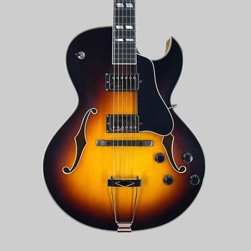Eastman AR372CE-SB Hollowbody Archtop with Ebony Fretboard 2025 - Sunburst, 6.2 lbs image 1