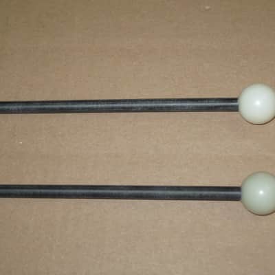 one (new old stock) pair Gambal Manufacturing GPN (UG13GPNXX) Bells, Xylophone Percussive Keyboard MALLETS, 1 inch White Hard Acrylic Ball Heads with Black Synthetic Shafts, with original packaging - from 1990s - early 2000s image 13