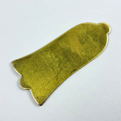 Gibson Kalamazoo Brass Truss Rod Cover Blank – Factory Original image 1