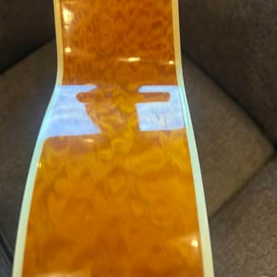 Michael Kelly Dragonfly Fretless Acoustic Bass 4 String with Fishman Electronics Blond Quilted image 14