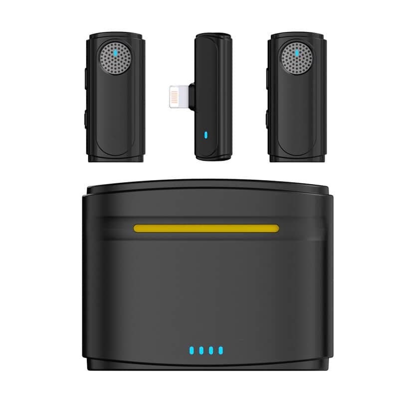 Wireless Lavalier Microphone 8H Lavalier Mic For iPhone iPad Android USB-C PC Audio Video Recording Live Interviews image 1