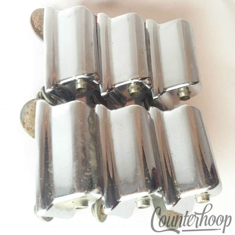 *Rogers 6x Prototype Beavertail Tom Drum Lugs Chrome Powertone/Holiday Vintage* image 1