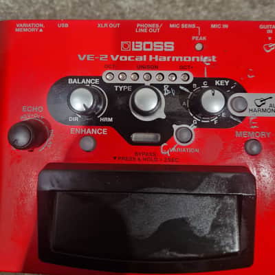 Boss VE-2 - Vocal Harmonist - Red - Excellent image 13