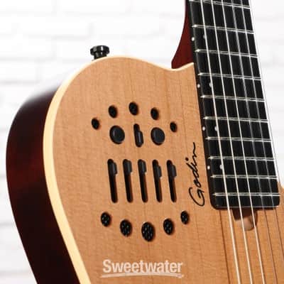 Godin ACS-SA Slim  Nylon String Acoustic-Electric Guitar - Natural Semi-Gloss (ACSSASlimNatd1) image 6