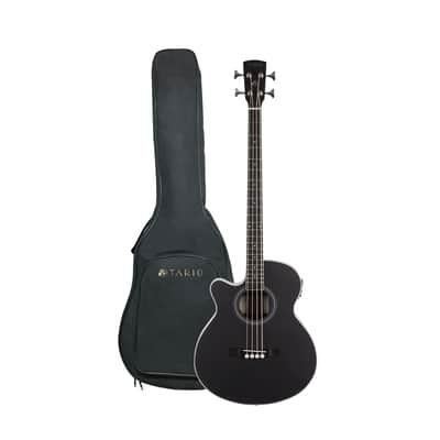 TARIO Left-Handed Electric Acoustic Bass (Spruce/Mahogany)
