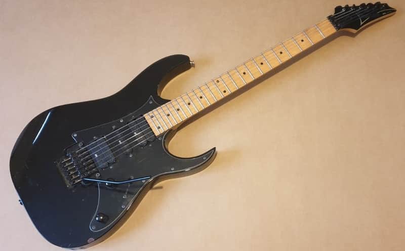 Ibanez RG Series RG350MZ Floyd Rose Electric Guitar Black Maple Neck image 1