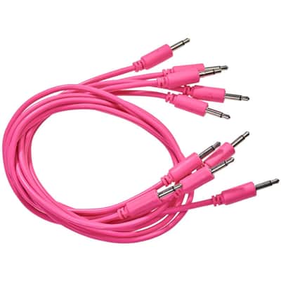 Black Market Modular Eurorack Patch Cables (25cm - Pink - 5 Pack) image 2