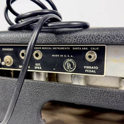 Fender Band Master BlackFace 40 Watt Tube Amplifier Head 1967 - Black image 6