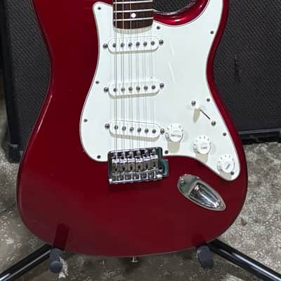 Fender Standard Stratocaster with Maple Fretboard 1998 - 2005 - Candy Apple Red image 1