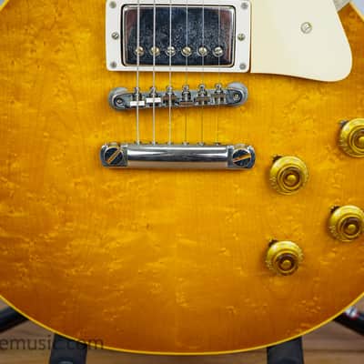 Gibson Custom Shop M2M Birdseye ’59 Les Paul Standard Reissue - Lemon Burst image 8