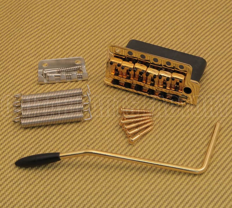 WVC-SB-GD Wilkinson Gold Steel Tremolo kit For Vintage Strat® image 1