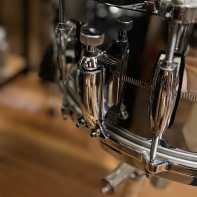 Gretsch Brooklyn 14x6.5 Chrome over Brass snare Drum with Die Cast Hoops - Polished Chrome over Brass image 3