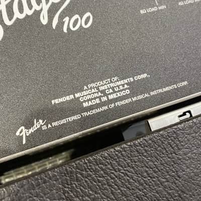 Fender Stage 100watt Solid State Amplifier Head Black/Silver image 11