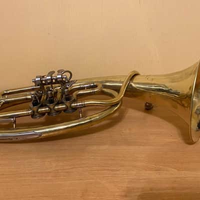 Alto Wind Brass Musical Instrument USSR Soviet Alt Vintage and Rare image 4