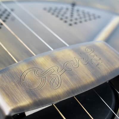 Ozark 3616t Deluxe Tenor Resonator Guitar in Bronze image 10