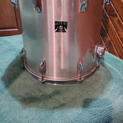 Tama Imperialstar 16x16 Floor Tom/Rack Tom 1981 - Metallic Hairline Chrome image 1