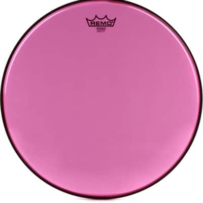 Remo Emperor Colortone Pink Drumhead - 16 inch image 1
