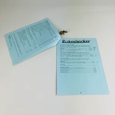 Rickenbacker Dealer Pack – Complete Transonic Era Portfolio 1973 image 8
