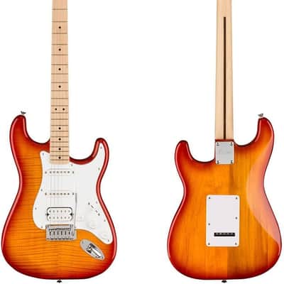 Squier Affinity Series Stratocaster FMT Electric Guitar, Sienna Sunburst, Maple Fingerboard image 2