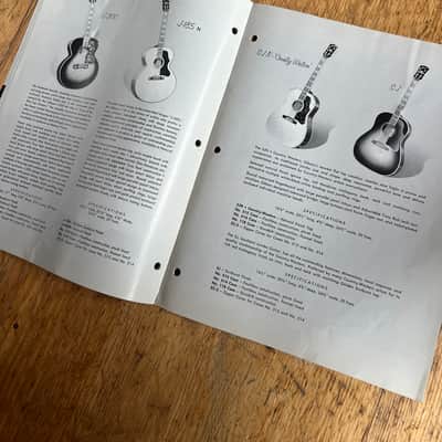 1958 Gibson Acoustics Catalog Brochure Rare J-50 J-45 LG L Vintage Case Candy image 5