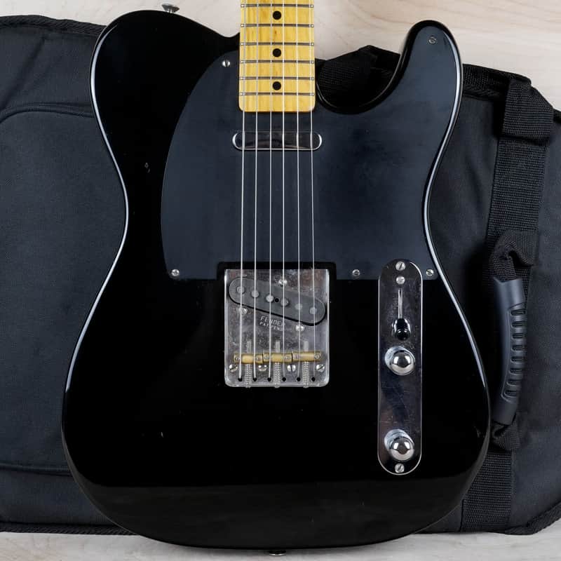 Fender TL52-TX Telecaster Reissue MIJ w/ USA Texas Special Pickups 2012 Black w/ Bag image 1