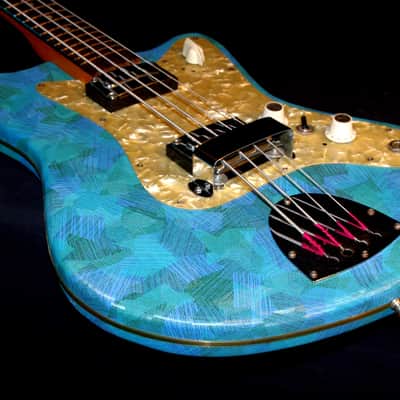 Egmond BEG 2-V 1967 Blue Vinyl.  Retro Cool Bass. A true vintage piece. RARE. image 5