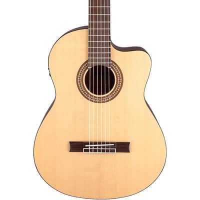 Jasmine JC-25CE Cutaway Classical Acoustic-Electric Guitar Regular Natural image 1