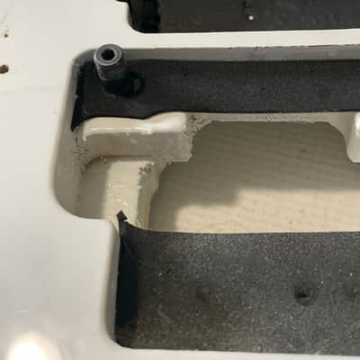 2011 Indonesian Ibanez RG350DXZ White Strat Basswood Guitar Body Edge Zero II ZPS2 Ready image 9