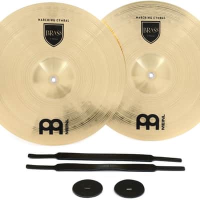 Meinl Cymbals Student Range Brass Crash Cymbals - 18-inch (1-pair) image 2