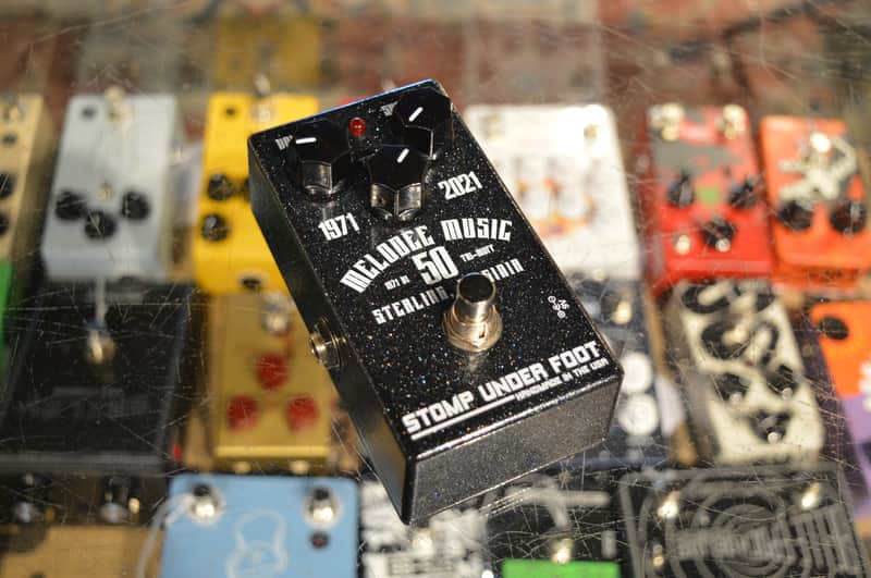 Stomp Under Foot Melodee Music Limited Edition 1971 D1 Tri-Muff #39 2020s - Black Sparkle image 1