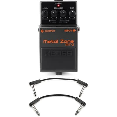 Boss MT-2 Metal Zone Distortion Pedal with 3 Patch Cables image 3