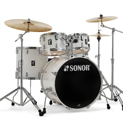 Drum Kit Sonor AQ1 Stage Includes Hardware, Piano White image 3