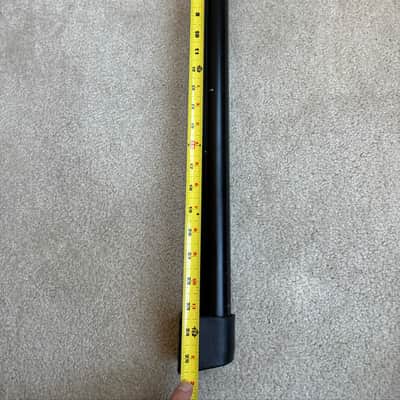 Rack One Straight Drum Rack Foot Assembly Tube with two rubber feet - 24” (25.5” tip to tip) x 1.5" 90s - Aluminum image 4