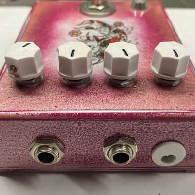 Hello Sailor Effects SeaWolf Delay - Rose Gold Metallic over Pink with Japanese Koi Artwork image 3