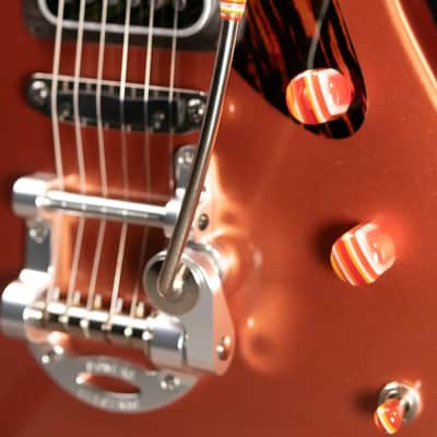 Powers Electric A-Type PF42 NAMM 2026 Hollow Body Electric Guitar - Byzantine Gold with Gig Bag image 11