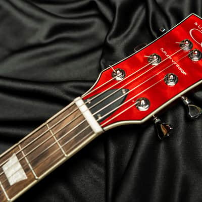 Buzzy Feiten  Supernova Classic  2018 Red Quilt Guitar image 6