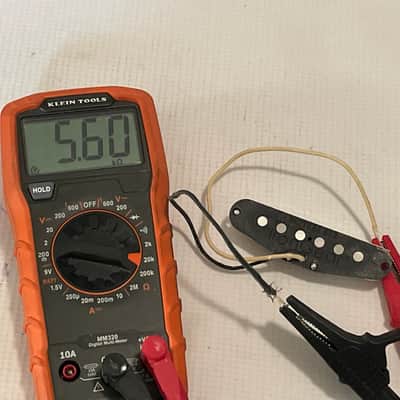 2000's Made in U.K. IronGear VTG 6TS Stratocaster White Single Coil Neck Guitar Pickup 5.60k image 7