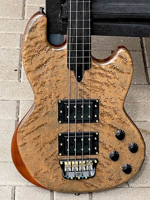 Wal Mk. I Fretless Bass 1986 - crazy cool Acid Stained Birdseye Maple w/a Lined Fingerboard. image 1