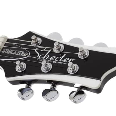 Schecter DIAMOND SERIES Stargazer-6 Gloss Black 6-String Electric Guitar image 3